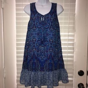 NWT AS U WISH Royal Blue & White Dress